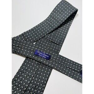 Ralph Lauren Purple Label Dark Blue, Gray&Taupe Silk Tie 60x3.5” LNWOT